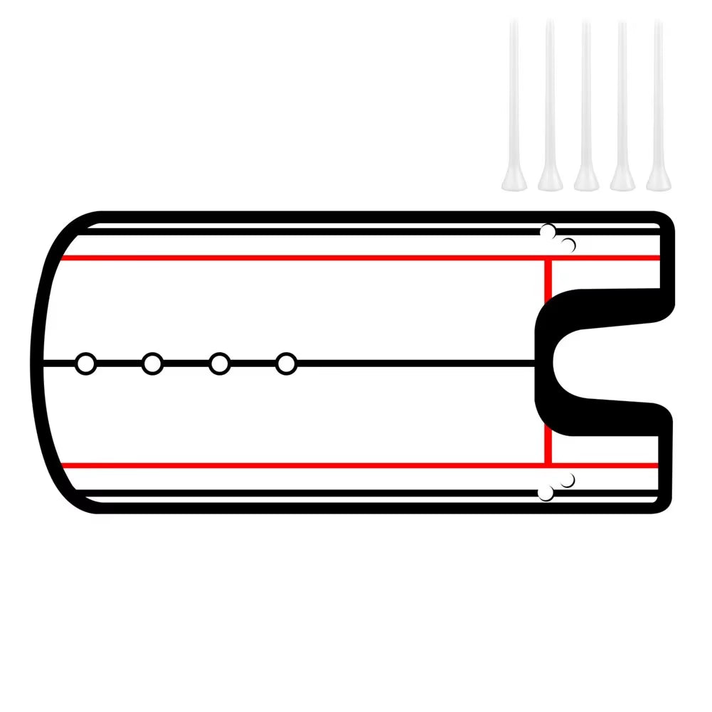 Golf Putting Practice Mirror - Alignment Training Aid for Improved Putting Technique