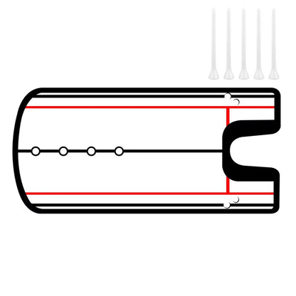 Golf Putting Practice Mirror - Alignment Training Aid for Improved Putting Technique