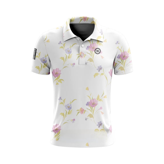 Golf print short-sleeved shirt