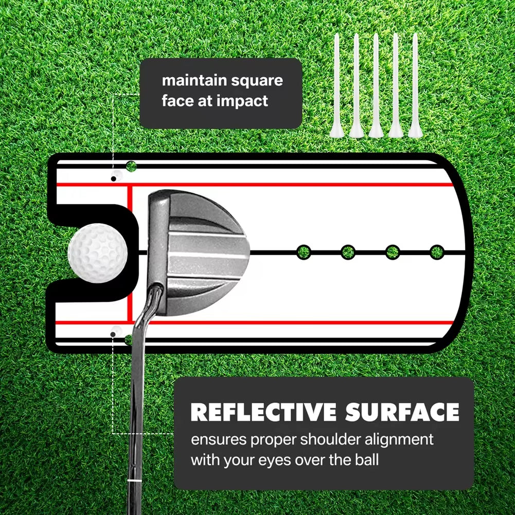 Golf Putting Practice Mirror - Alignment Training Aid for Improved Putting Technique