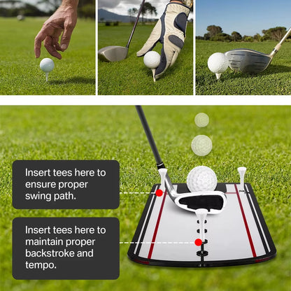 Golf Putting Practice Mirror - Alignment Training Aid for Improved Putting Technique